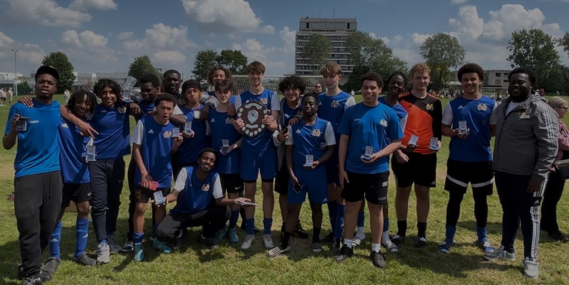 Young players training